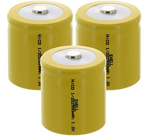 Batería Recargable 1.2v 2500mah Nicd Tamaño 1/2d Para Instru