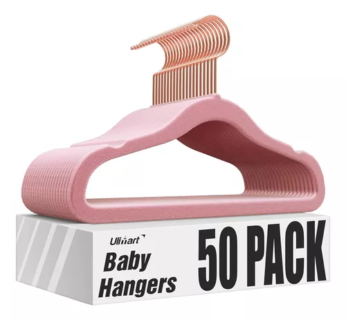 MangoKit Pack de 15 perchas de terciopelo para bebés y niños con