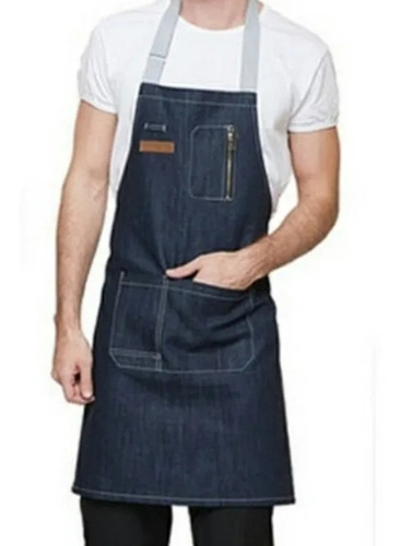 Delantal De Jeans Chef Dos Diseños Hombre Y Mujer