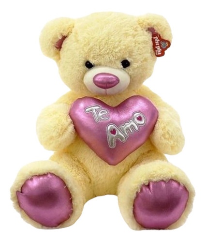 Peluche Oso  Con Corazón Grande 50 Cm. Phi Phi Toys