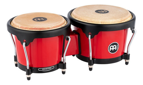 Meinl Hb50 Red Bongos De Plástico Abs 6.5 Y 7.5 Pulgadas