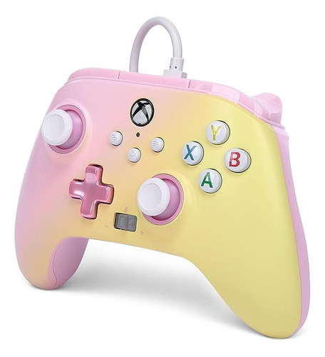 Control Pink Lemonade Con Cable Powera Xbox  Envio Gratis 