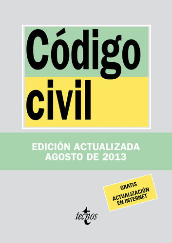 Libro Codigo Civil *2013* Tecnos  De Vvaa Tecnos