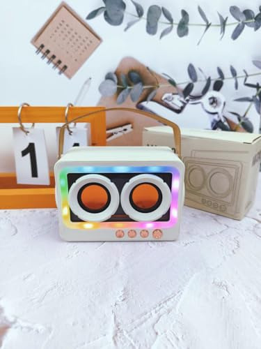 Altavoz Bluetooth Retro Con Luces Rgb - Altavoz Inalámbrico