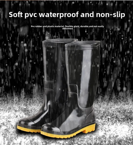 Botas De Chuva De Trabalho Impermeáveis De Cano Alto, Antide