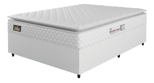 Cama Box Casal Queen Colchão Espuma D33 New Millenium Hellen