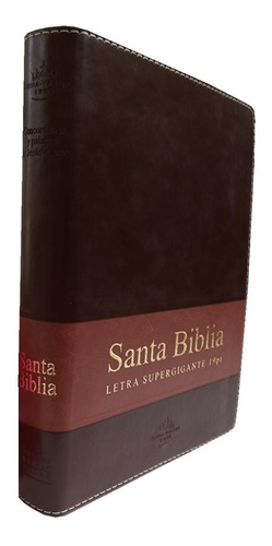 Biblia Reina Valera 1960 Letra Super Gigante 19 Puntos Café