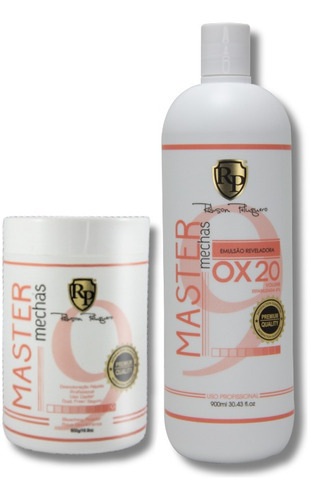 Kit Pó Descolorante + Ox Rp Robson Peluquero Tom PO + OX 20
