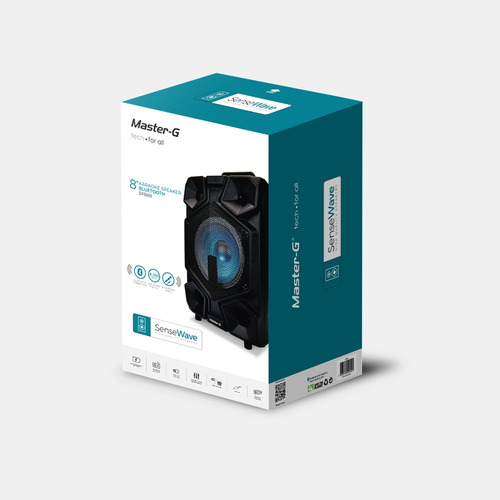 Parlante Master G Spb8b Karaoke Bluetooth Con Micrófono