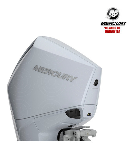 Motor De Popa Mercury 4t 300hp Cxl V8 Dts Pess Física Branco