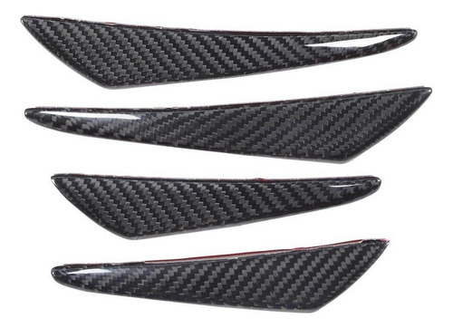 4pcs/set Universal De Fibra De Carbono Parachoques Canards L