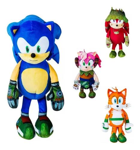 Mochila Sonic Espalda Peluche Muñeco Infantil Niño Original