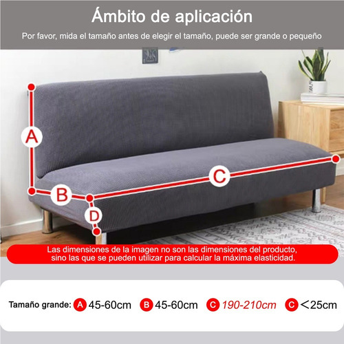 Yc Funda De Sofá Cama Protectora Cubre Salas Elástica