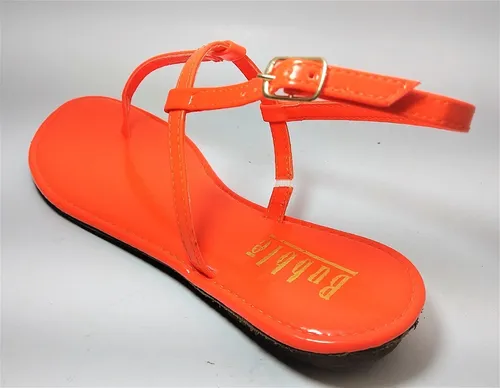 Sand lia Rasteira Salto Baixo Leve Rasteirinha Neon Cores