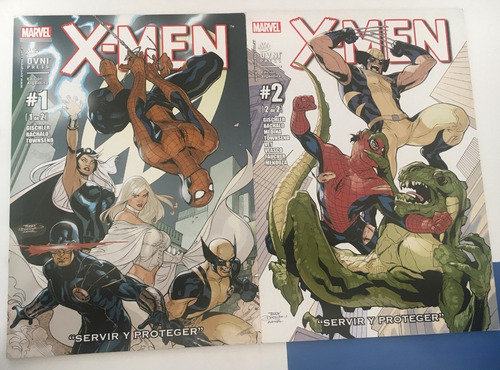 Comic Marvel: X-men (con Spider-man) - Servir Y Proteger. 2 Tomos, Historia Completa. Editorial Ovni