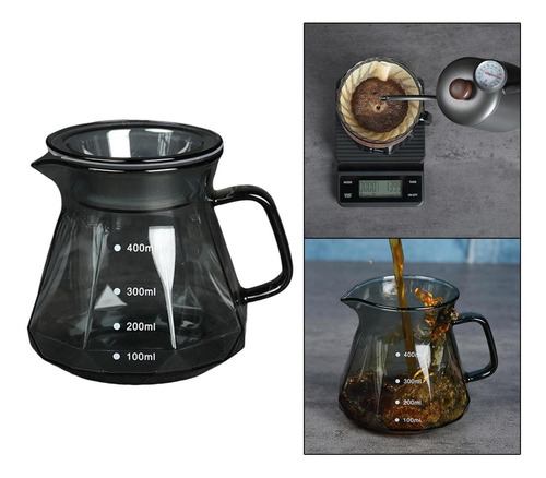 Tetera De Goteo Manual Con Tapa De Asa Para Preparar 450ml