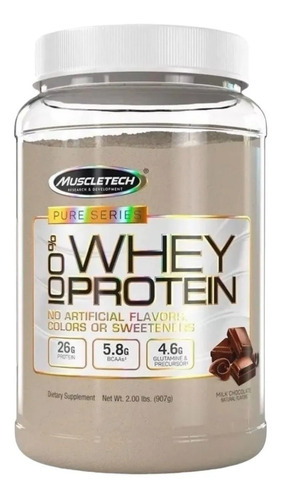 Suplemento En Polvo Muscletech Whey Pure Serie Proteína Sabor Milk Chocolate En Pote De 907g