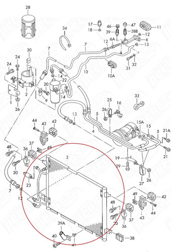 Condensador Ar Condicionado Volvo 850 2.0 1991-1996 Original