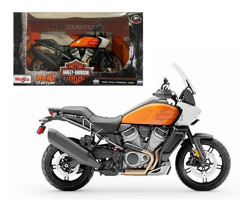 Moto Maisto Harley Davidson 2021 Pan America 1250 1:12 Ofert Color Naranja