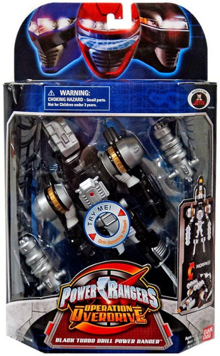 Power Rangers Operation Overdrive Negro Turbo Taladro Power