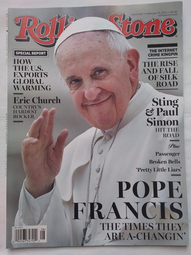 Revista Rolling Stone Usa El Papa Francisco Nueva Feb 2014