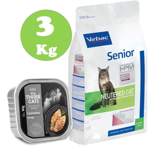 Virbac Hpm Gato Senior 3kg + Regalo