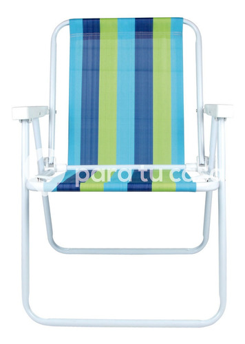Sillón Playa Camping Pescador Acero Rafia Mor Ct