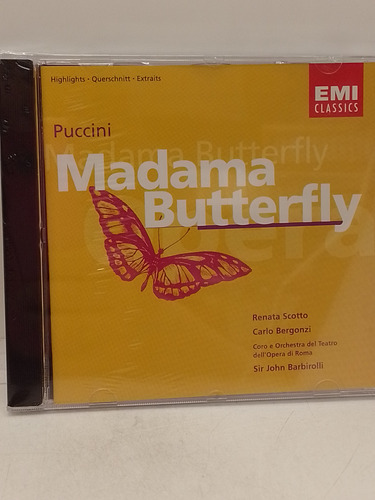 Puccini Scotto Barbiroli Madama Butterfly Cd Nuevo 