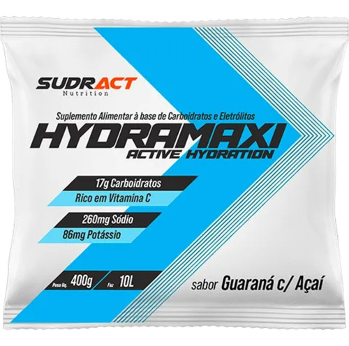 Isotonico 400g Hydramaxi Go Repor Drink Eletrolitos Sudract Sabor Guaraná Com Açaí