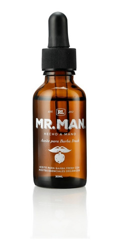 Aceite Para Barba Mr. Man 30ml Auxiliar Crecimiento