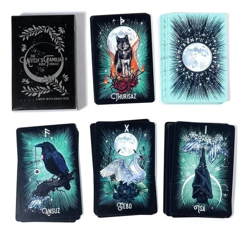Runas For Baraja De Tarot Independiente De 24 Cartas Con Or