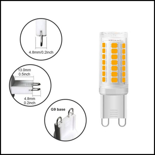 Kit Com 10 Lâmpada Led G9 Halopim 18w Bivolt Arandela/lustre