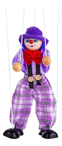 Muñeca De Cuerda De Madera Pintada A Mano Violet Toys