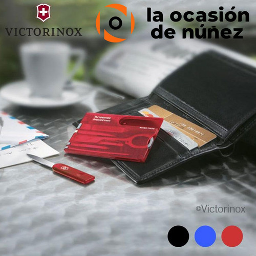 Tarjeta Victorinox Swisscard 10 Tijera Pinza Boligrafo Regla
