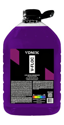 V-floc Vonixx Shampoo Detergente Automotivo Concentrado 5lts
