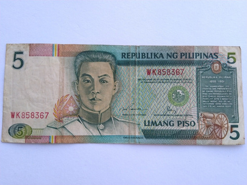 Billete Filipinas 5 Piso 