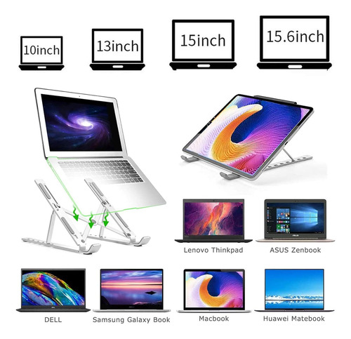 Soporte De Aluminio Para Computadora Portátil O Tableta