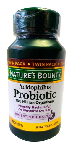 Probiotico Lactobacillus Acidophilus Natures Bounty 100 Tab