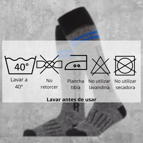 Medias Térmicas Niños Ski Con Toalla Dufour 2287 Pack X6 Surtido 5 (36 Al 38 De Calzado)