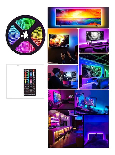 Cinta Led Rgb 3 Metros + Control