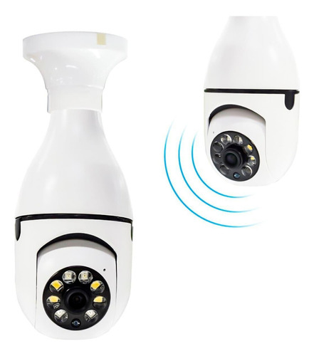 Camera Ip Segurança Lampada Panoramica Wifi Espia