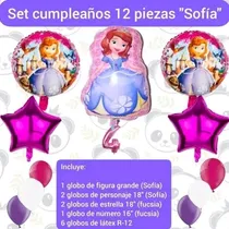 Comprar Set 12 Globos Decoración Cumpleaños Princesa Sofia