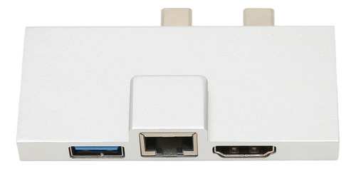 Hub De Expansión Usb C Dual Profesional De 7 Puertos Plug An