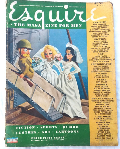 Revista Esquire 1944 Ww2 Guerra Mundial - Judy Garland 