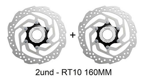 Par Disco De Freio Rotor Shimano Sm-rt10 160mm Center Look