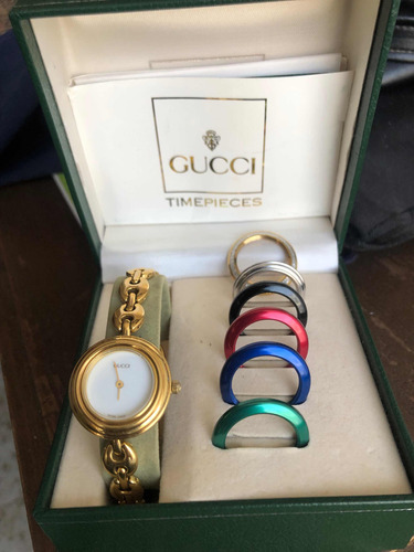 Reloj Gucci Con Bisel Intercambiable