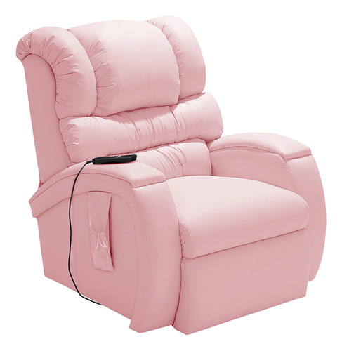 Poltrona Reclinável Imperial Motorizada Corano Amamentação Cor Rosa 309