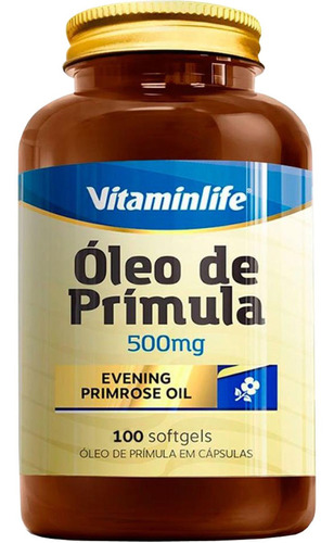 Imagem 1 de 2 de Óleo De Prímula 500mg 100 Cápsulas - Vitaminlife