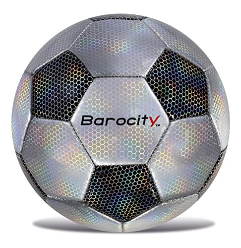 Barocity Classic Black &amp; Silver Size 5 Soccer Ball  Pre