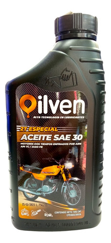 Aceite 2 Tiempos Oilven Api Tc Jaso Fb 0.9 Sae 30